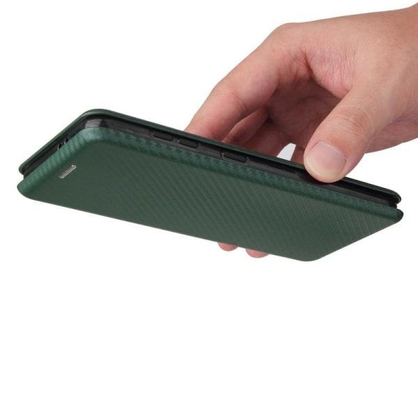 Samsung S21 Flip Case -korttipaikka CarbonDreams Vihreä Green