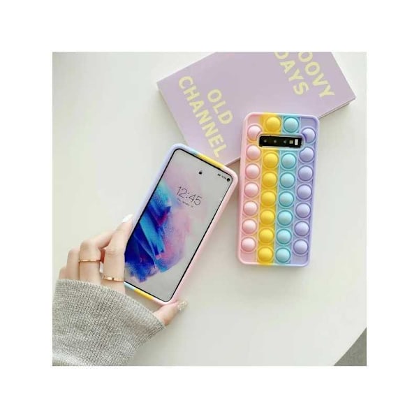 Samsung S10 Suojakuori Fidget Toy Pop-It V2 Multicolor