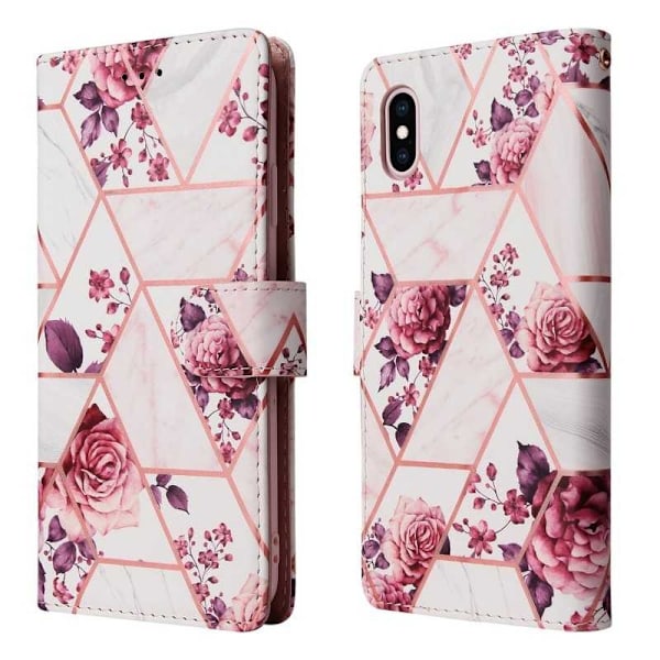 iPhone X / XS Trendigt Plånboksfodral Sparkle 4-FACK Rosa