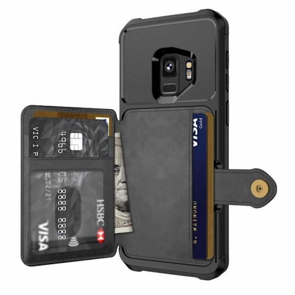 Samsung S9 Stöttåligt Premium Skal 4-FACK Solid V3 Svart