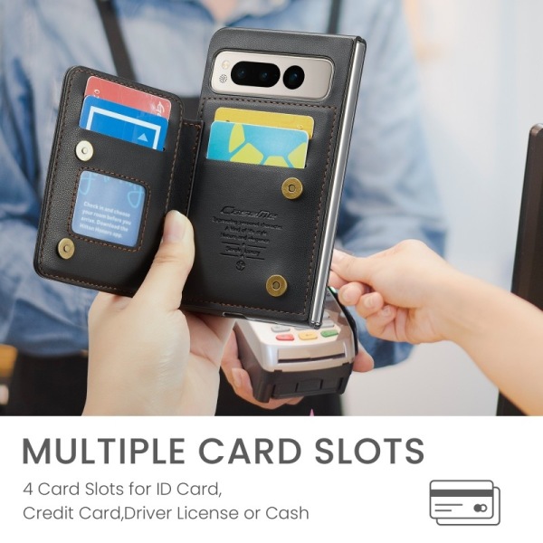 CaseMe iskunkestävä kansi korttitelineen jalusta 4-lokeroinen Go