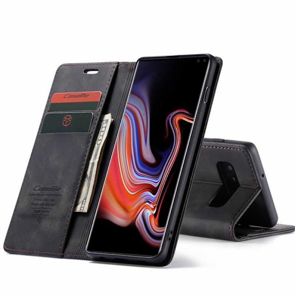 Samsung S10 Plus Elegant Flip Case CaseMe 3-FACK Black