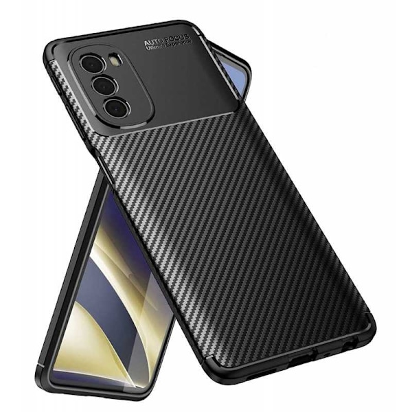 Motorola Edge 30 Pro Stöttåligt Skal FullCarbon V4 Svart