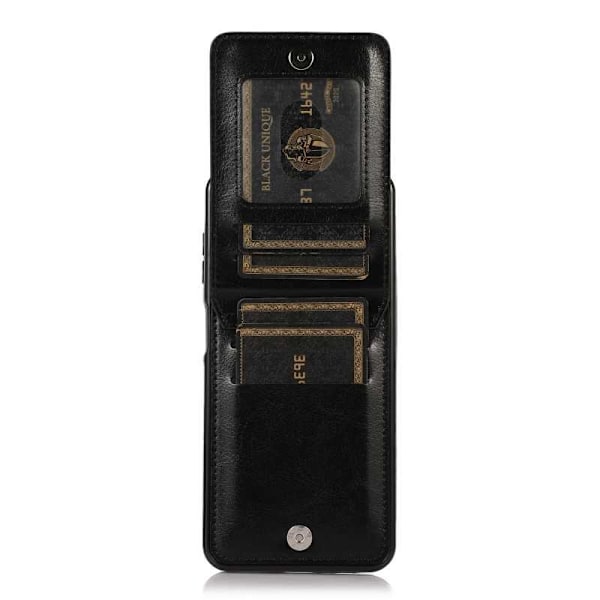 Samsung A13 5G / A04s Mobilskal Korthållare 5-FACK Retro V3 Black