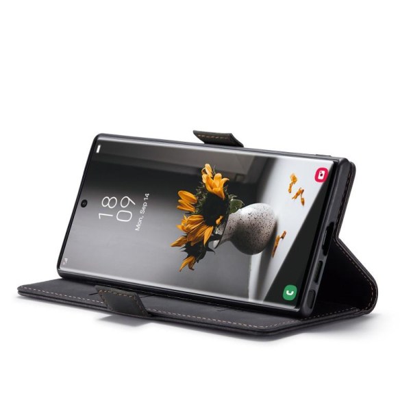 Samsung S23 Ultra Elegant Flip Case CaseMe 3-FACK Black