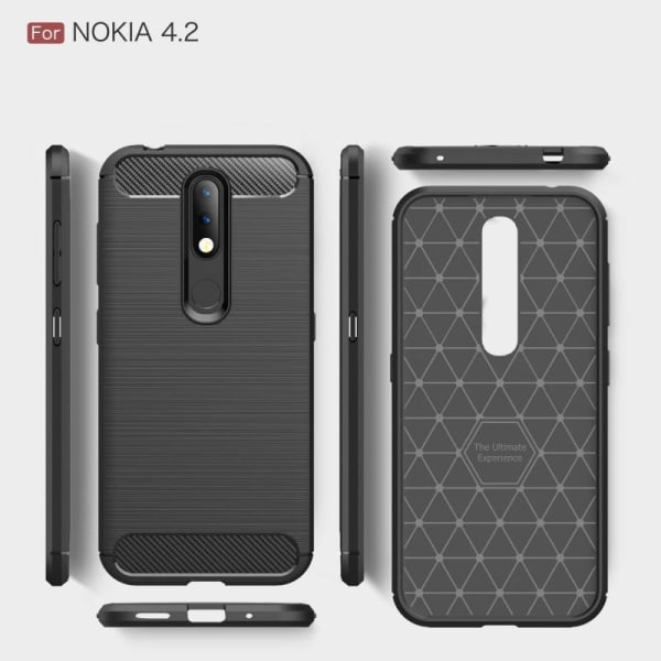 Nokia 4.2 Shockproof Shell SlimCarbon Black