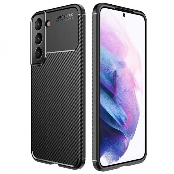 Samsung S22 Plus Stöttåligt Slimmat Skal FullCarbon V4 Black