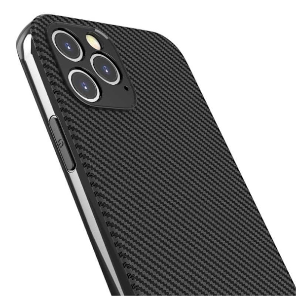 iPhone 12 Pro Max Iskunkestävä FullCarbon V2 -kotelo Black