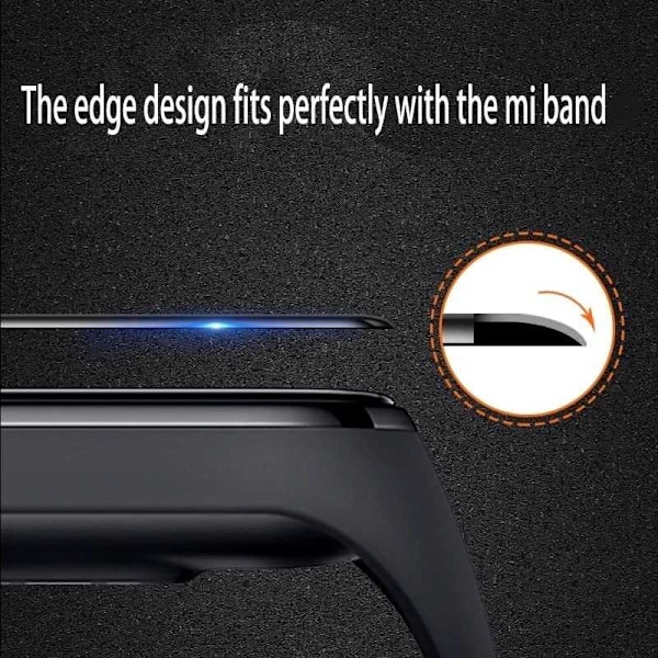 2-PACK Xiaomi Mi Band 7 / 7 NFC FullFrame 3D hærdet glas 0,2 mm 9H Transparent