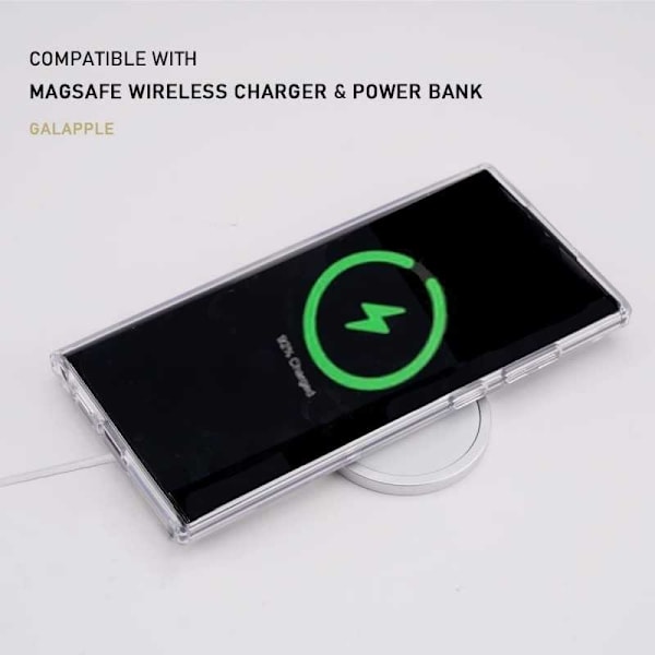 Samsung S23 Ultra Transparent Stötdämpande Skal MagSafe-Kompatibelt Transparent