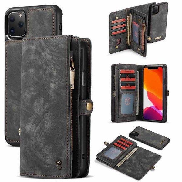 iPhone 11 Pro Plånboksfodral Multi-Slot 13-FACK Svart