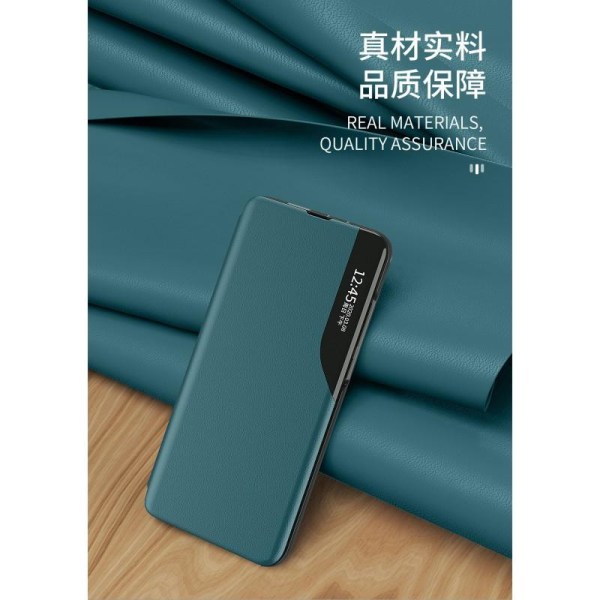 Samsung A30/A20 Stilfuldt Smart View Case - Sort Black