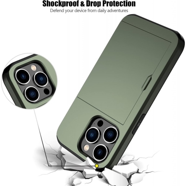 iPhone 14 Pro Exclusive Shockproof Cover Card-spor StreetWise