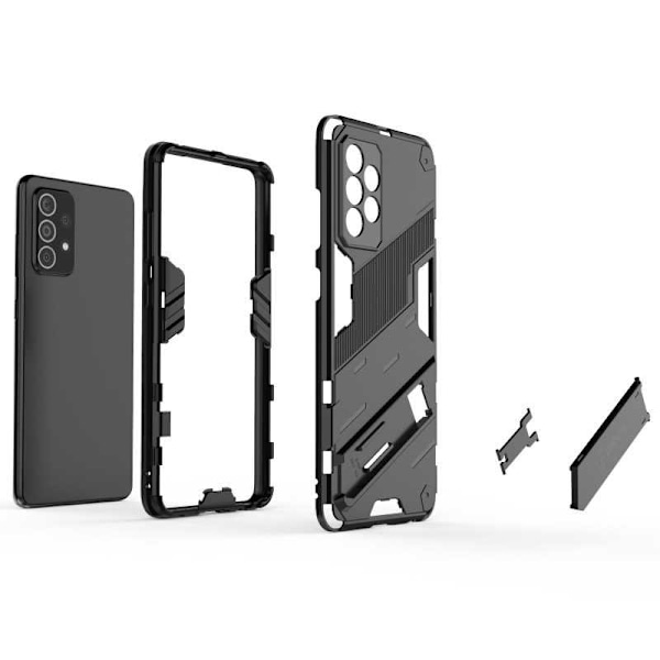 Samsung A72 4G / 5G iskunkestävä kotelo jalustalla ThinArmor V2 Black