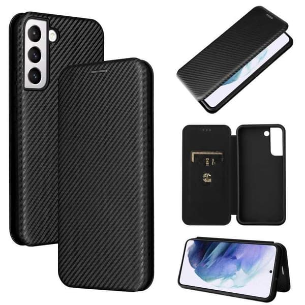 Samsung S21 FE Flip Case -korttipaikka CarbonDreams Grön