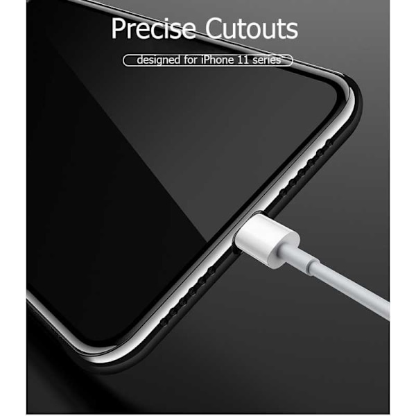 iPhone 11 stødabsorberende gummicover Black