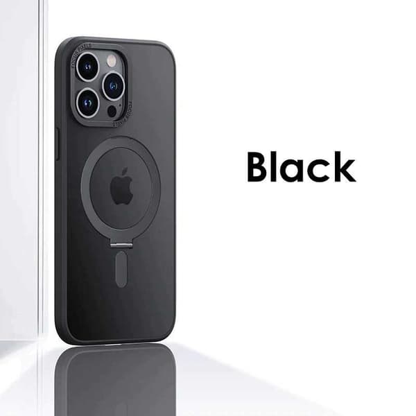 iPhone 14 Pro Støtsikkert Magsafe-deksel med Kickstand Nordcell™ Mörkgrön