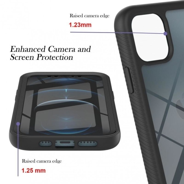 iPhone 15 Pro Max Heltäckande Premium 3D Skal 3in1 ThreeSixty Transparent