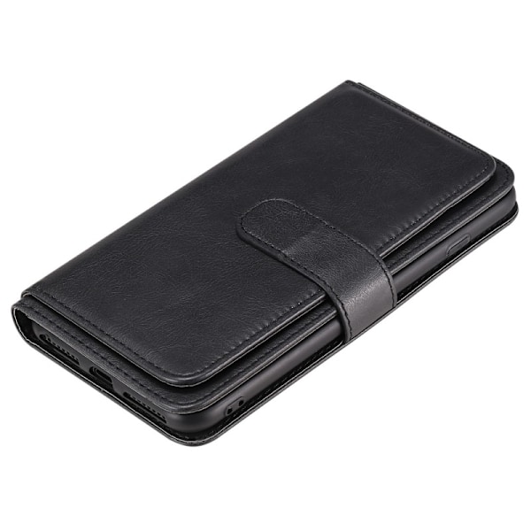 iPhone 6/6S Plus Praktisk Plånboksfodral med 11-Fack Array V2 Svart