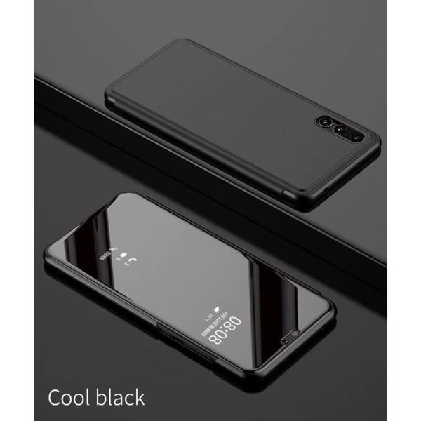 Huawei P20 Pro Smart Flipfodral Clear View Standing V2 Rocket Guld