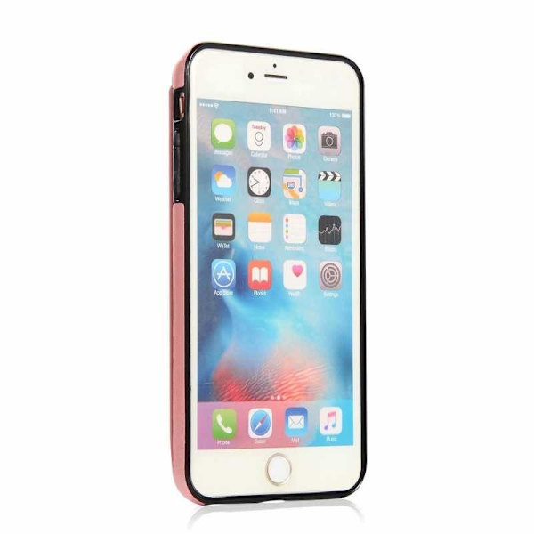 iPhone 6 / 6S Iskunkestävä kotelo Korttiteline 3-POCKET Flippr V2 Pink gold