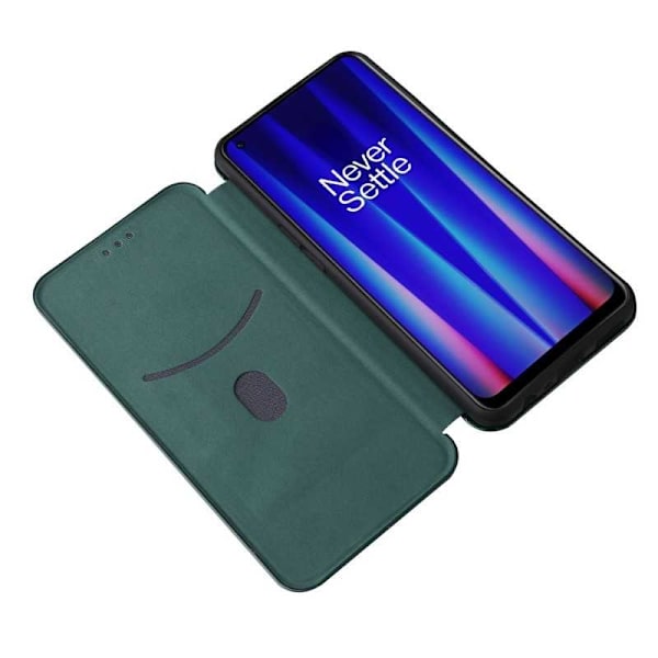 OnePlus Nord CE 2 5G Flip Case -korttipaikka CarbonDreams Green Green