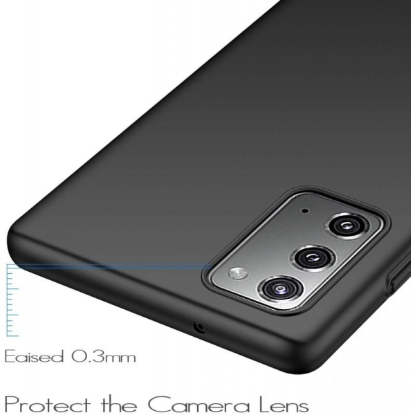 Samsung Note 20 Ultra-tynn gummibelagt Matt Black Cover Basic V2 Black