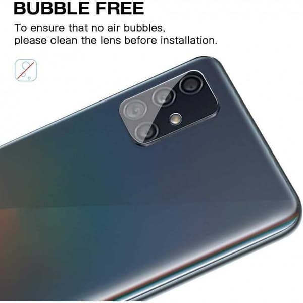 Samsung Galaxy A51 Kamera Linsskydd Transparent