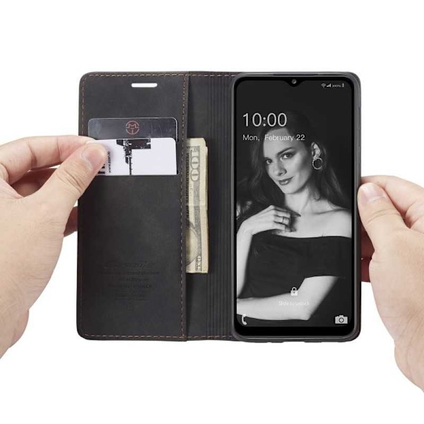 Samsung A53 5G Elegant Flip Case CaseMe 3-FACK Black