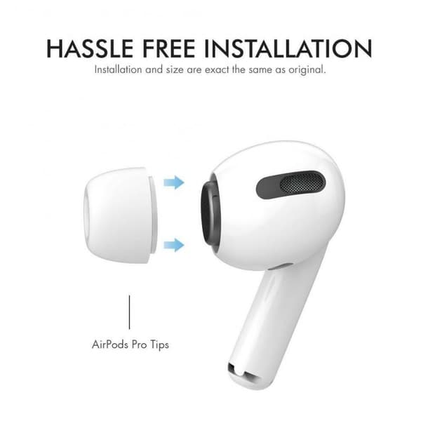 3-PACK Öronproppar till Airpods Pro White Medium