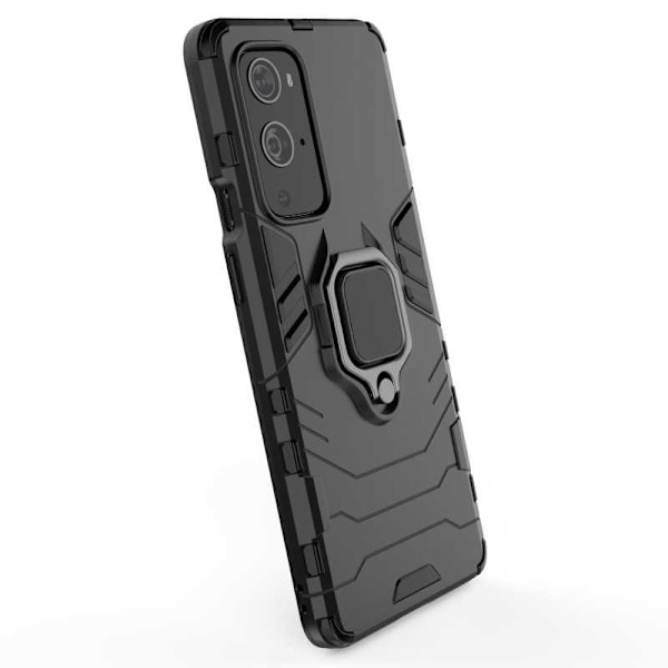 OnePlus 9 Pro iskunkestävä kotelo ThinArmor sormustelineellä Black