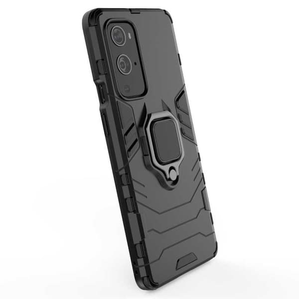 OnePlus 9 Pro Stöttåligt Skal med Ringhållare ThinArmor Svart