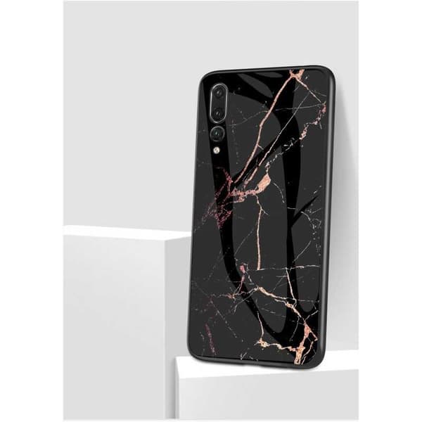 Huawei P20 Pro Marble Shell 9H Glass Back Glassback V2 White Variant 2