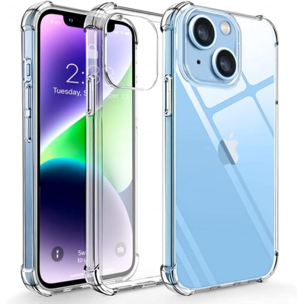 iPhone 13 stødabsorberende silikone Shell Shockr Transparent