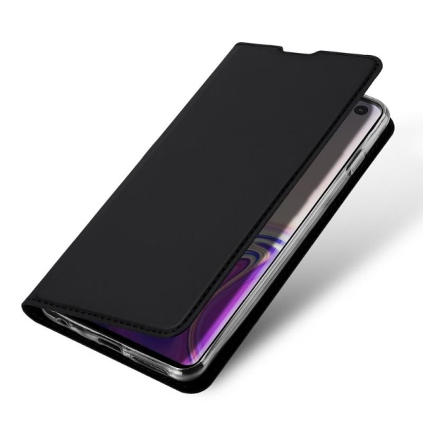 Samsung S10 Plus Flip Case Skin Pro med kortrum (SM-G975F) Black