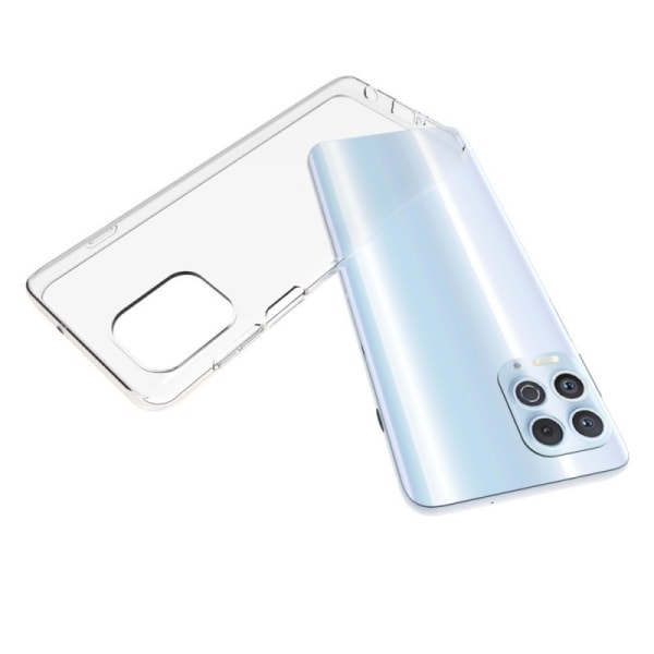 Motorola Moto G100 iskuja vaimentava silikonikotelo Simple Transparent