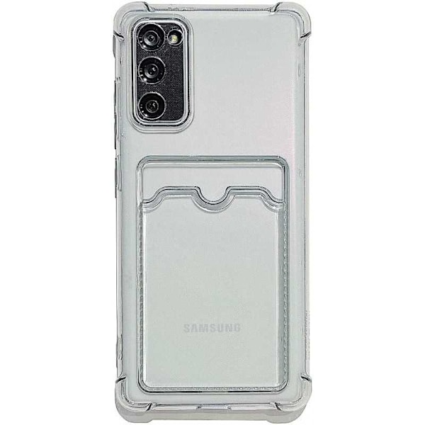 Stødsikkert cover med kortrum Samsung S20 Plus Transparent