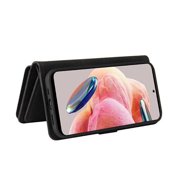 Redmi Note 12 4G Multifunktionellt Plånboksfodral Zip 13-Fack Svart