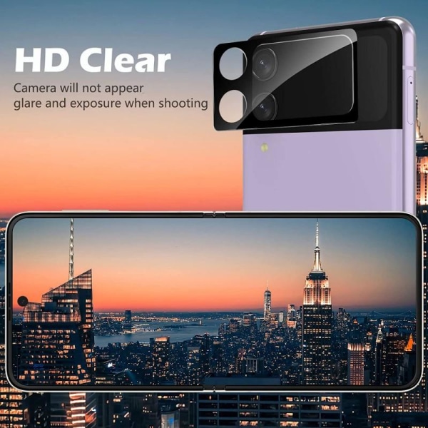 Linsskydd Kameraskydd för Samsung Z Flip 3 Transparent