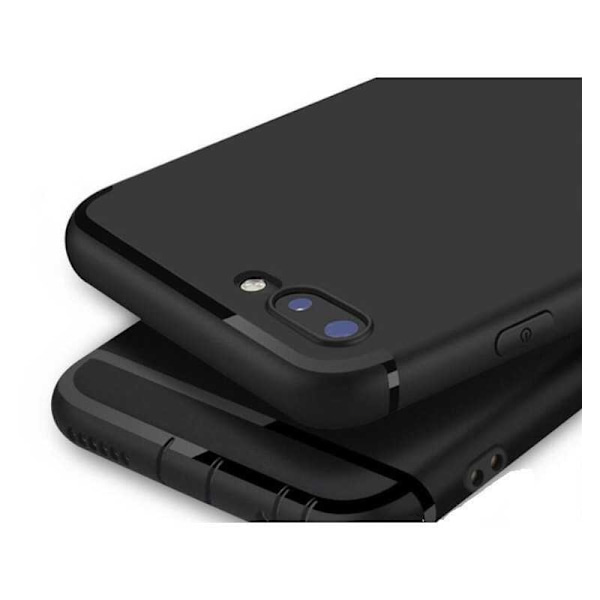 iPhone 8 Ultra Thin Kumipinnoitettu Mattamusta Shell Shick Black