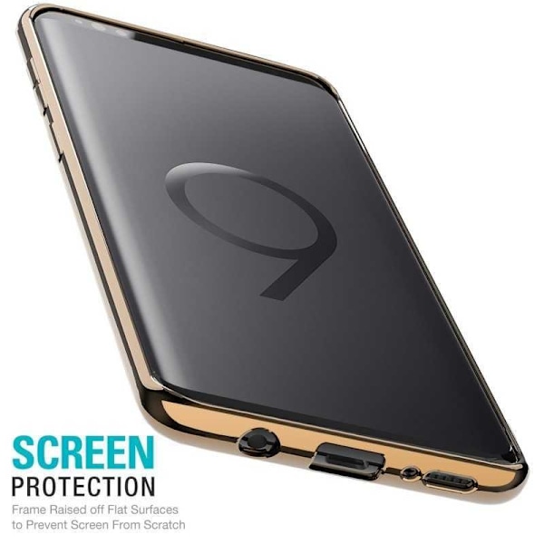 Samsung A7 2018 stødabsorberende gummicover Rosenguld