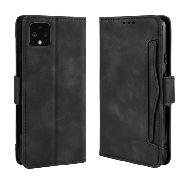 Google Pixel 4 Wallet Case PU-læder 6-LOMMES Winston V3 Black