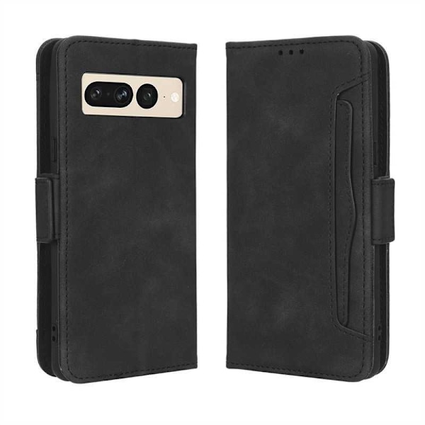 Google Pixel 7a Plånboksfodral PU-Läder 6-FACK Winston V3 Svart