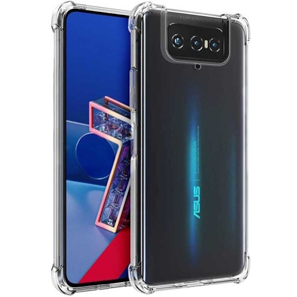 Zenfone 7 Pro stødabsorberende silikone Shell Shockr Transparent