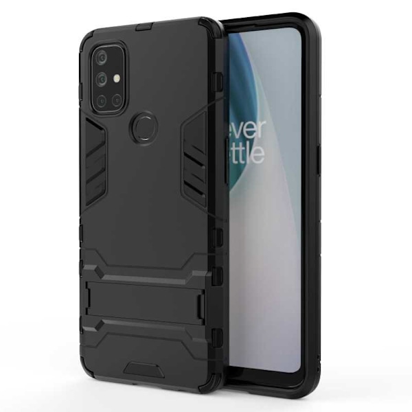 OnePlus Nord N10 iskunkestävä kotelo jalustalla ThinArmor Black