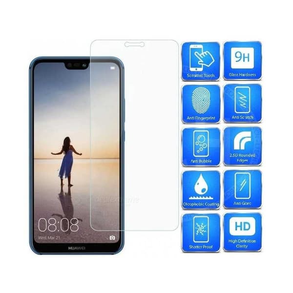 Huawei P20 Lite Härdat glas 0.26mm 2.5D 9H Transparent