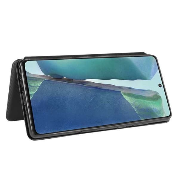 Samsung Note 20 Ultra Flip Case -korttipaikka CarbonDreams Black