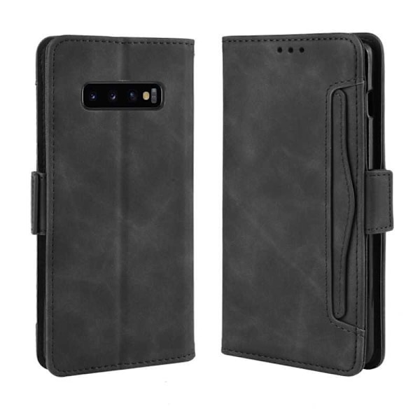 Samsung Galaxy S10 Plus Plånboksfodral PU-Läder 6-FACK Winston V3 Svart