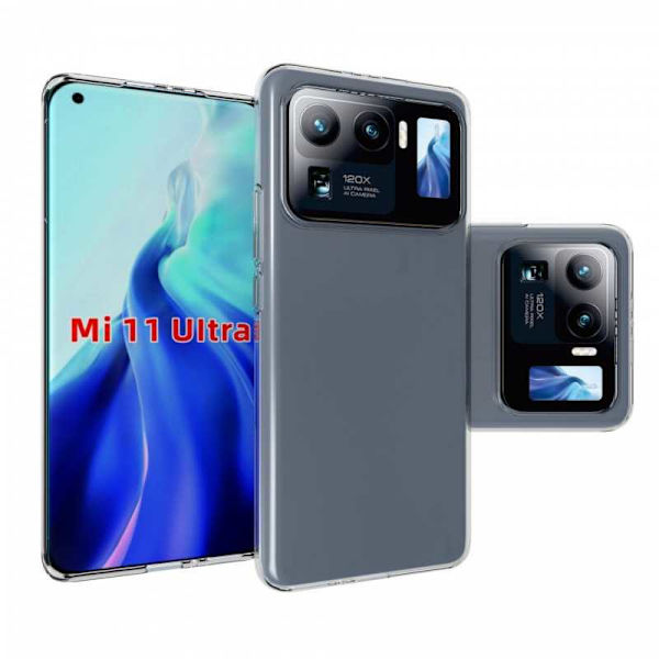 Xiaomi Mi 11 Ultra stødabsorberende blødt etui Enkelt Transparent
