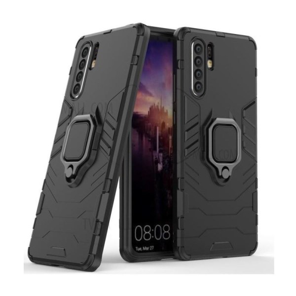 Huawei P30 Pro Shockproof Cover med Ring Holder ThinArmor Black